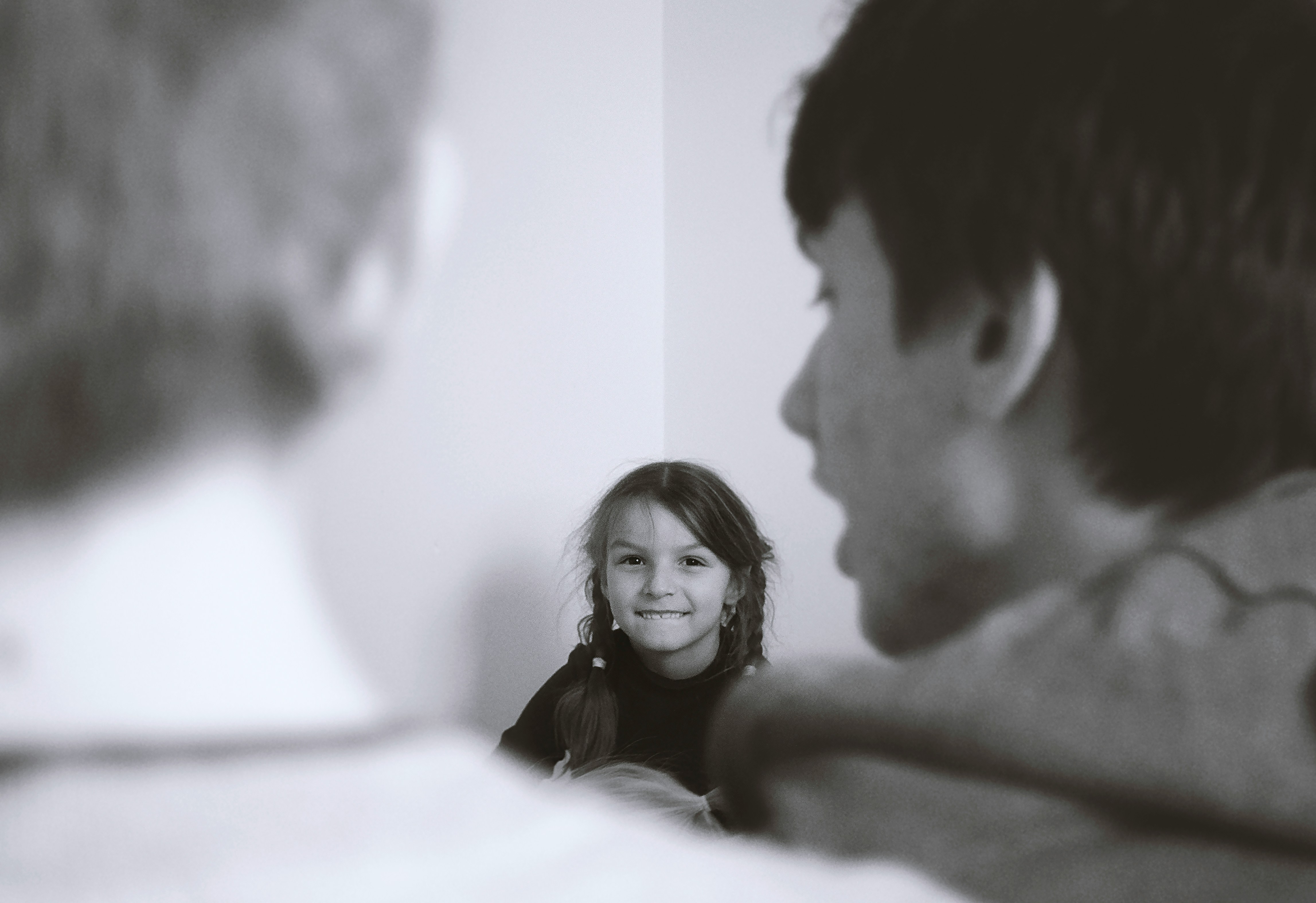 Staff mentoring a student in a supportive space